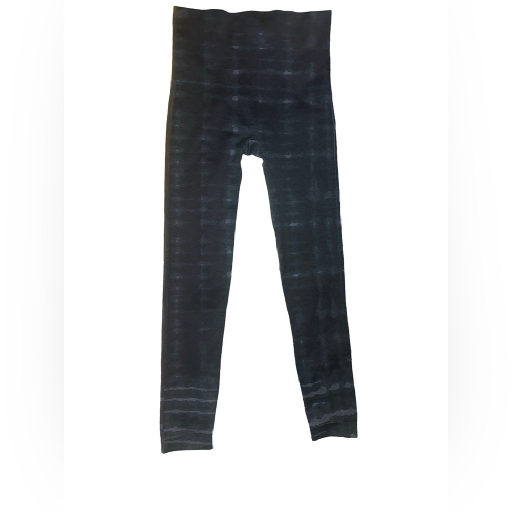 Spanx Look at Me Know Black Gray Leggings Sample Size